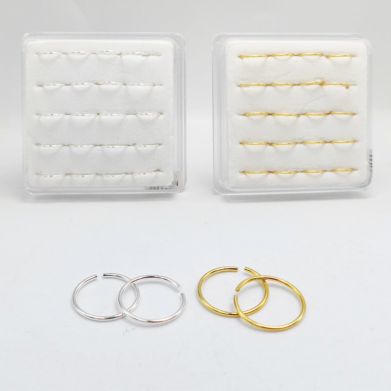 Body Jewelry Lip Ring - 925 prata esterlina nariz anel argola