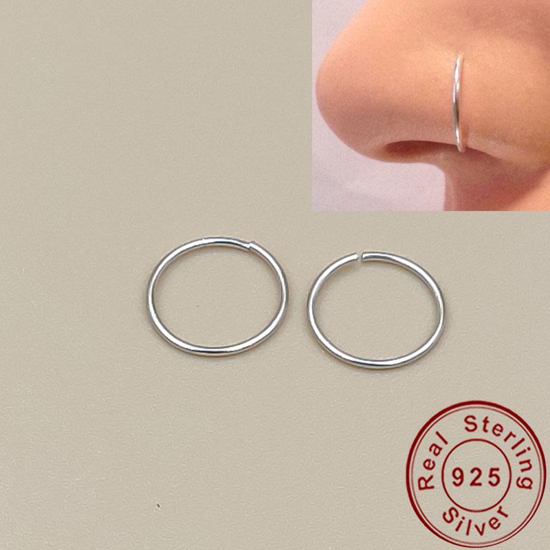 Body Jewelry Lip Ring - 925 anel de prata anel de