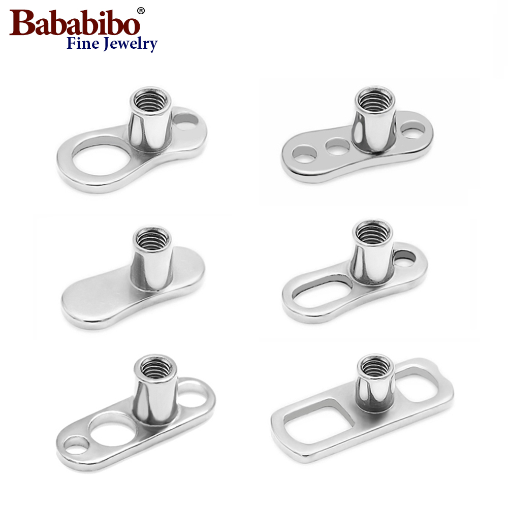 Body Jewelry Dermal - 10 peças 14g 2mm /2.5mm g23