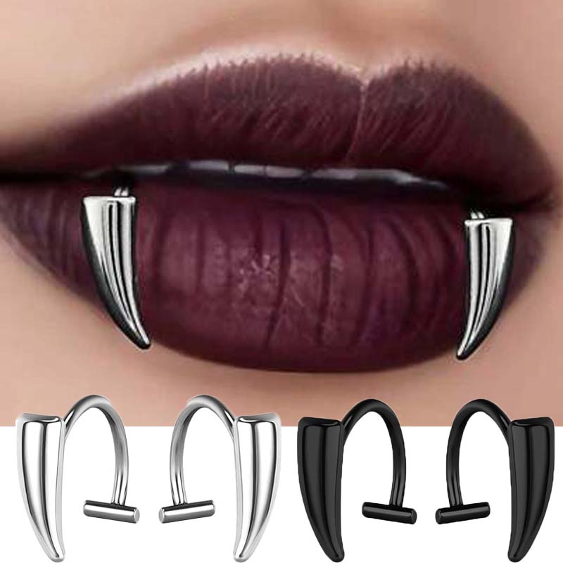 Body Jewelry Lip Ring - 1 par de Piercings Falsos de