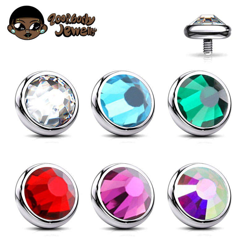 Body Jewelry Dermal - 1 peça astm f136 moldura de