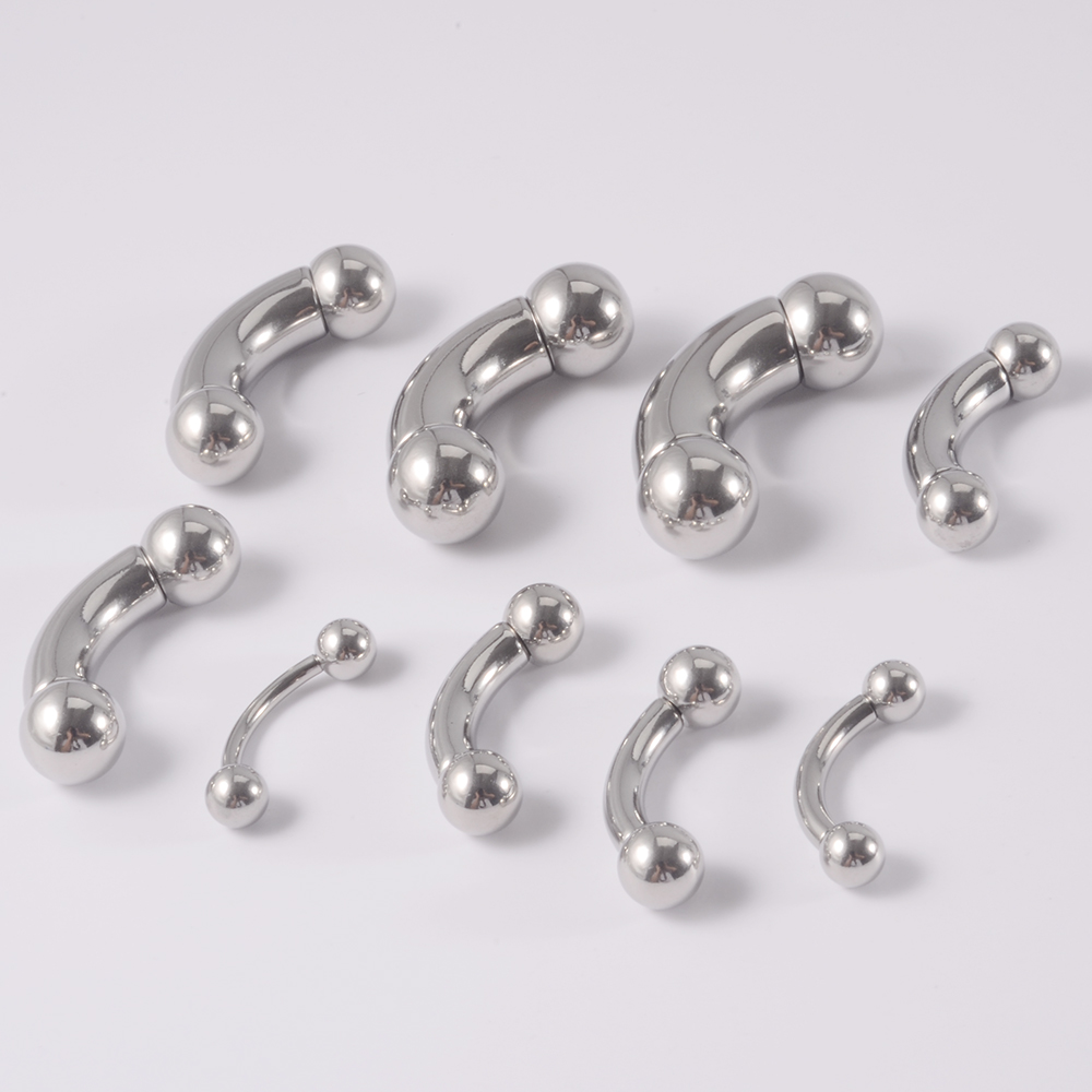 Anéis de barra reta de aço ino - Nipple Bar Curved avaliação e preço
