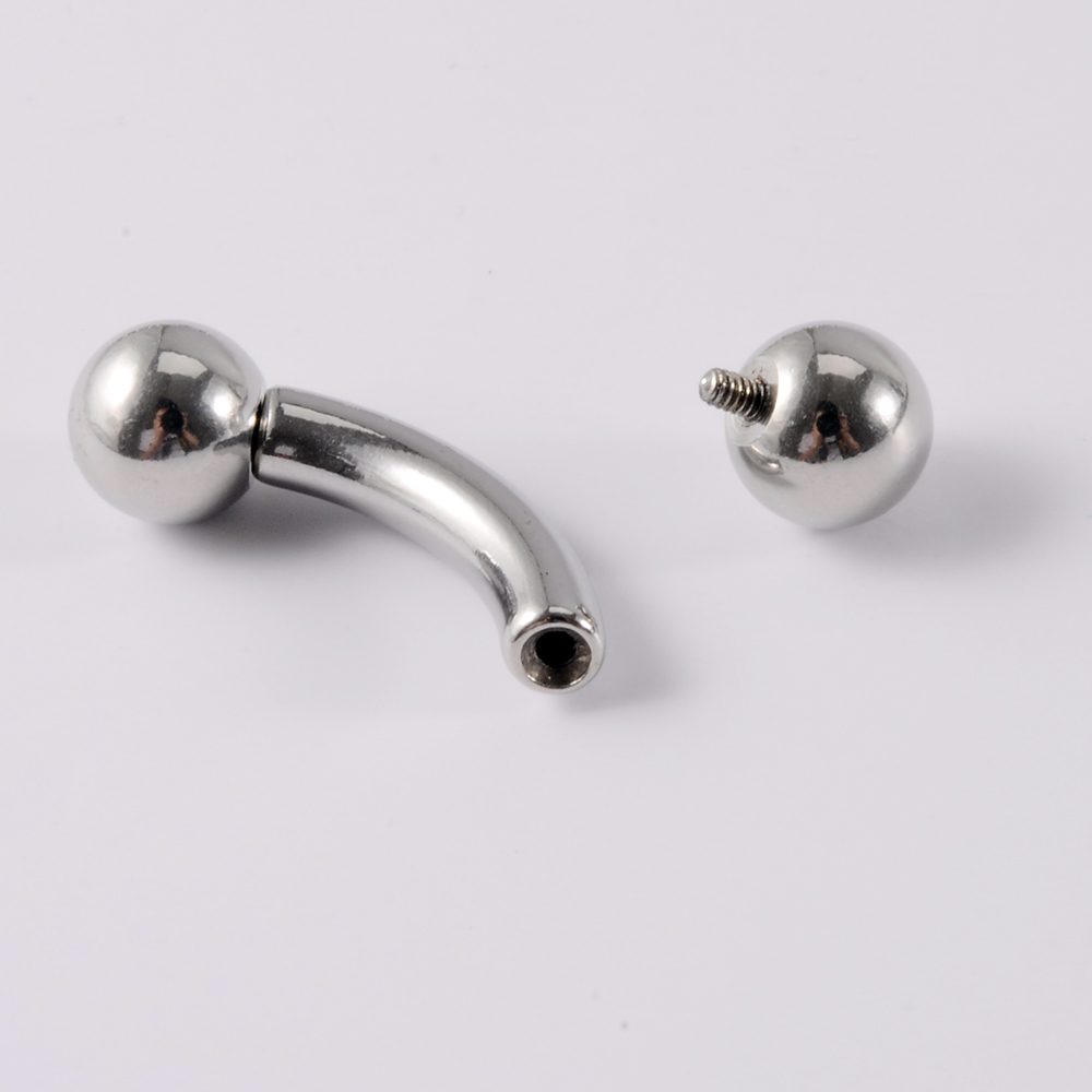 Anéis de barra reta de aço ino - Nipple Bar Curved avaliação e preço