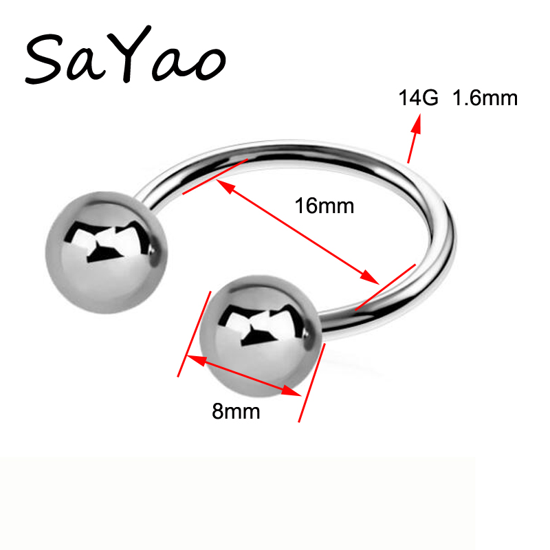 Anel de ferradura com barra de - Nipple Bar Curved avaliação e preço