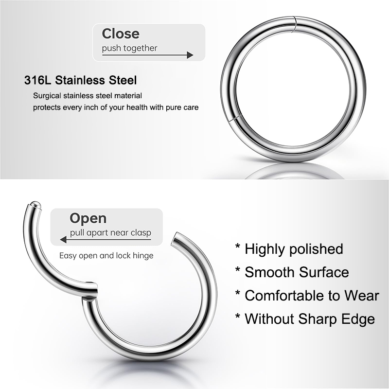 Argolas Articuladas Clicker de - Body Jewelry Lip Ring avaliação e preço