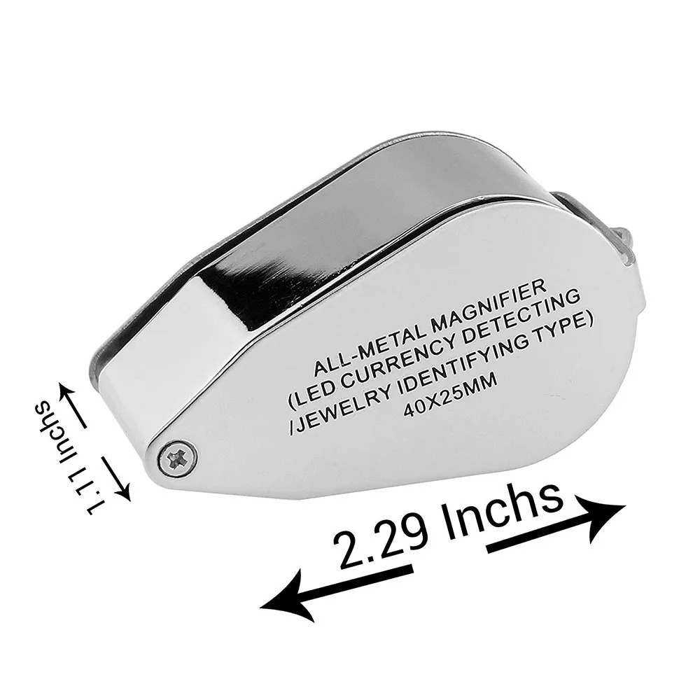 Lupa Iluminada 40X com Luz LED - Body Jewelry Repair avaliação e preço