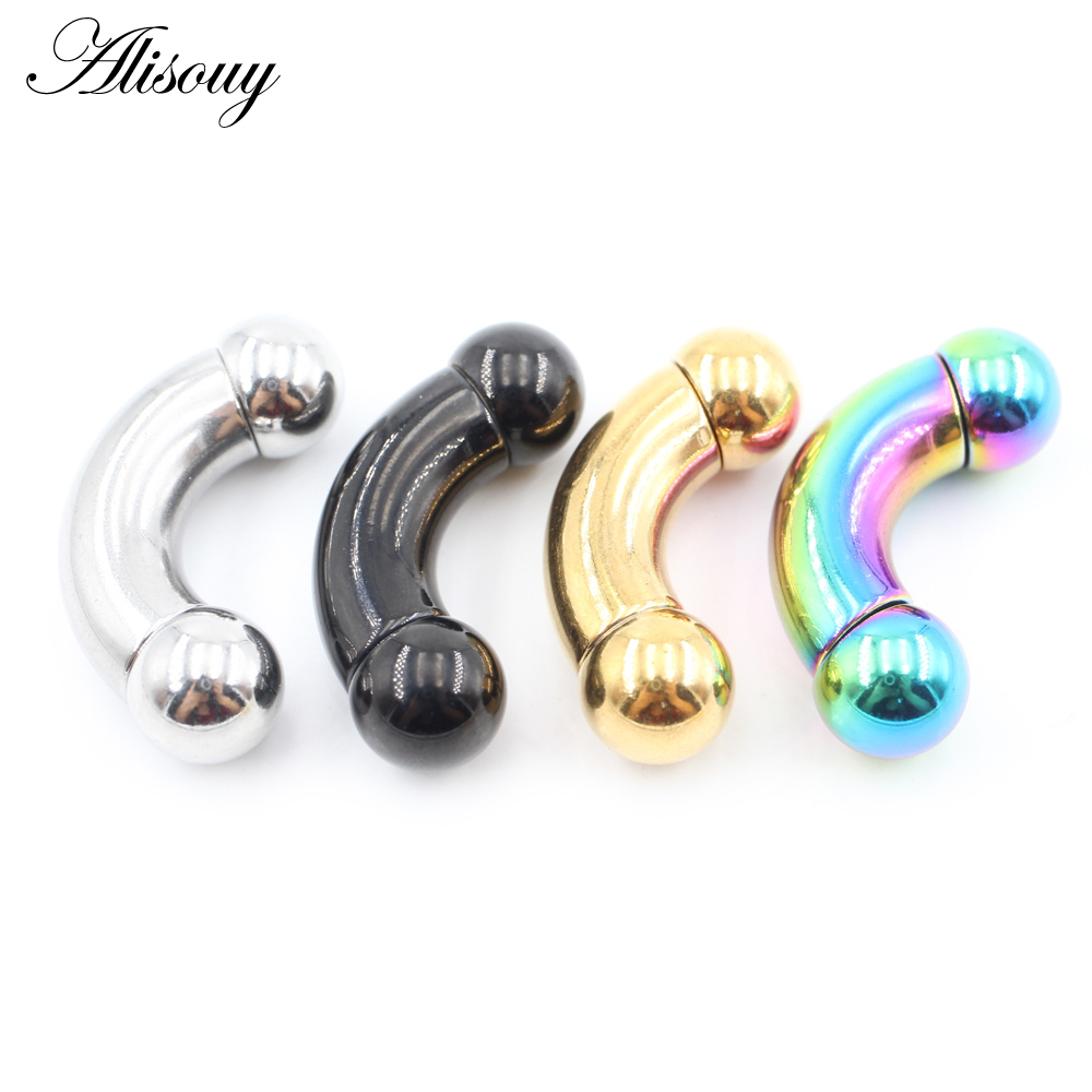 Alisouy 1 peça Aço Inoxidável  - Nipple Bar Curved avaliação e preço