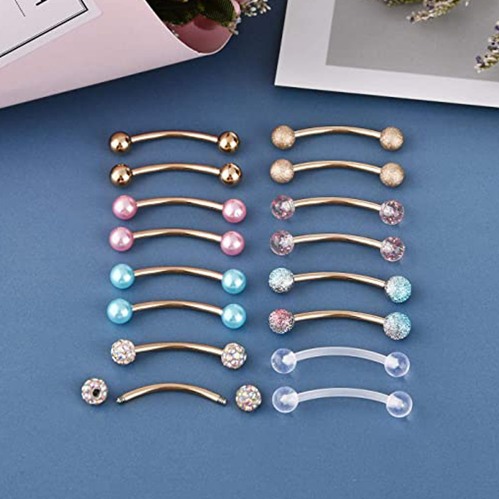 Anéis de mamilo longos de aço  - Nipple Bar Curved avaliação e preço