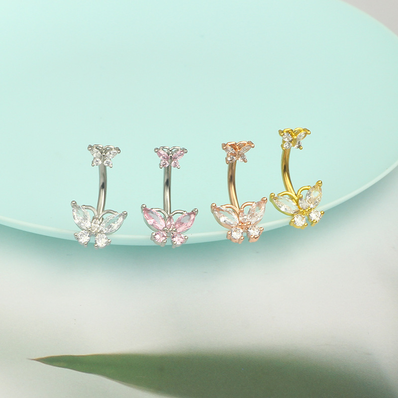 1 peça de piercing de umbigo e - Body Jewelry Europe avaliação e preço