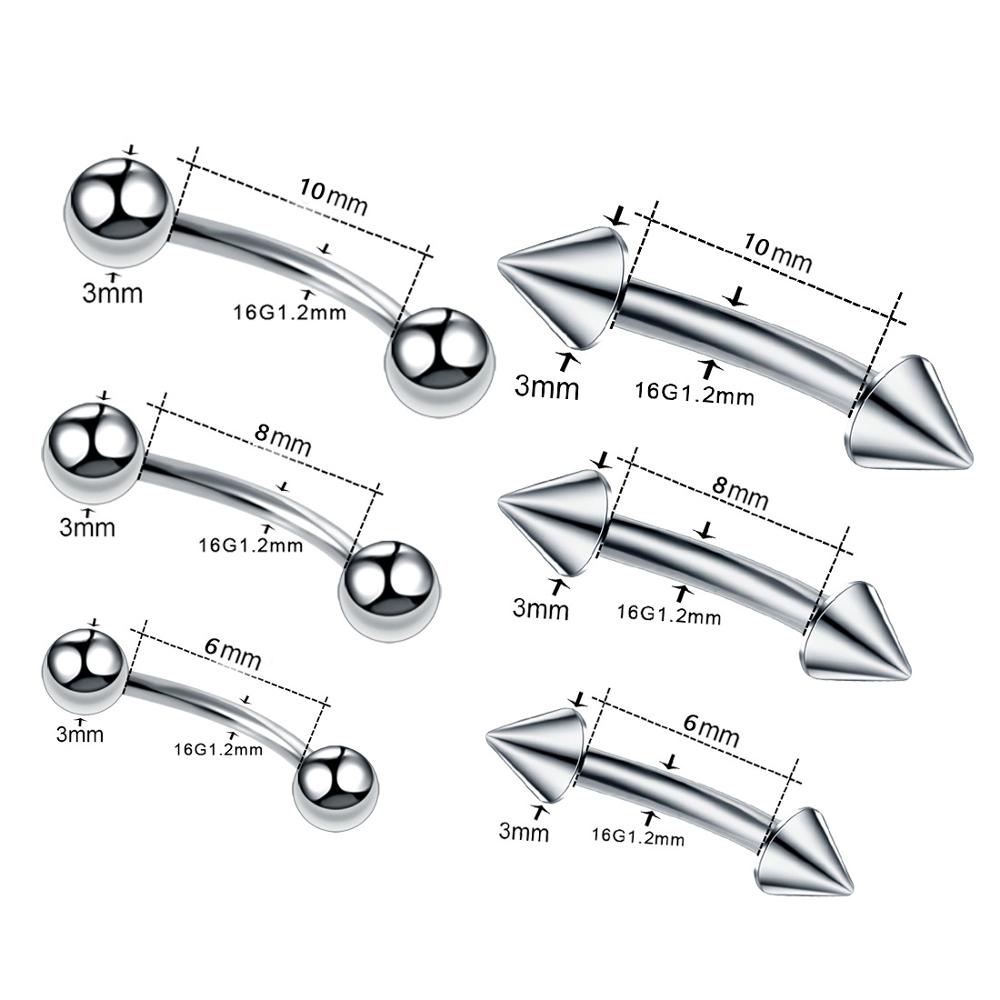 10 pc/lote Bananas Sobrancelha - Nipple Bar Curved avaliação e preço
