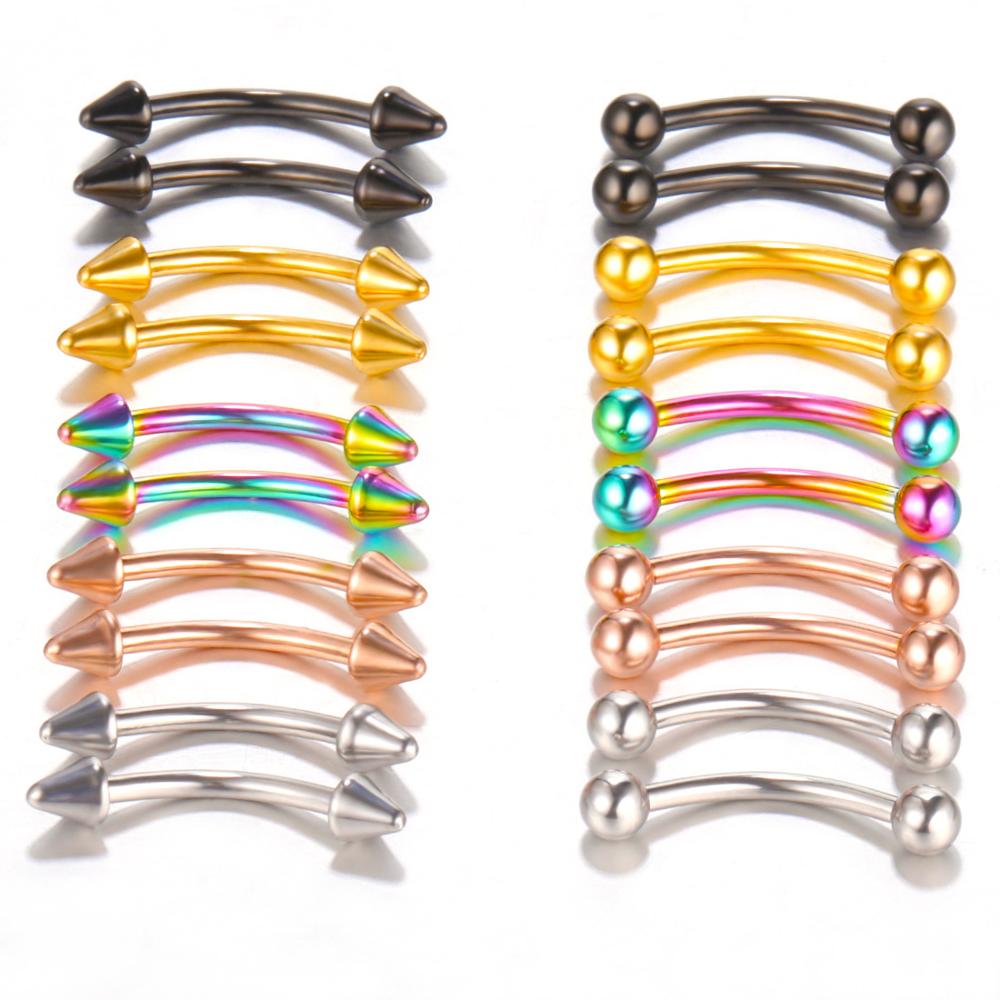10 pc/lote Bananas Sobrancelha - Nipple Bar Curved avaliação e preço
