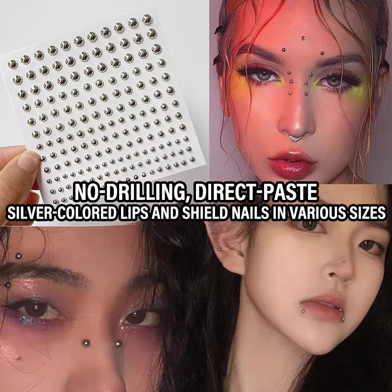 Adesivos Falsos Prateados para - Body Jewelry Lip Ring avaliação e preço