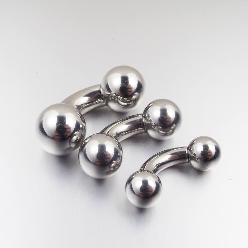 Aço inoxidável Barbell Anéis,  - Nipple Bar Curved avaliação e preço