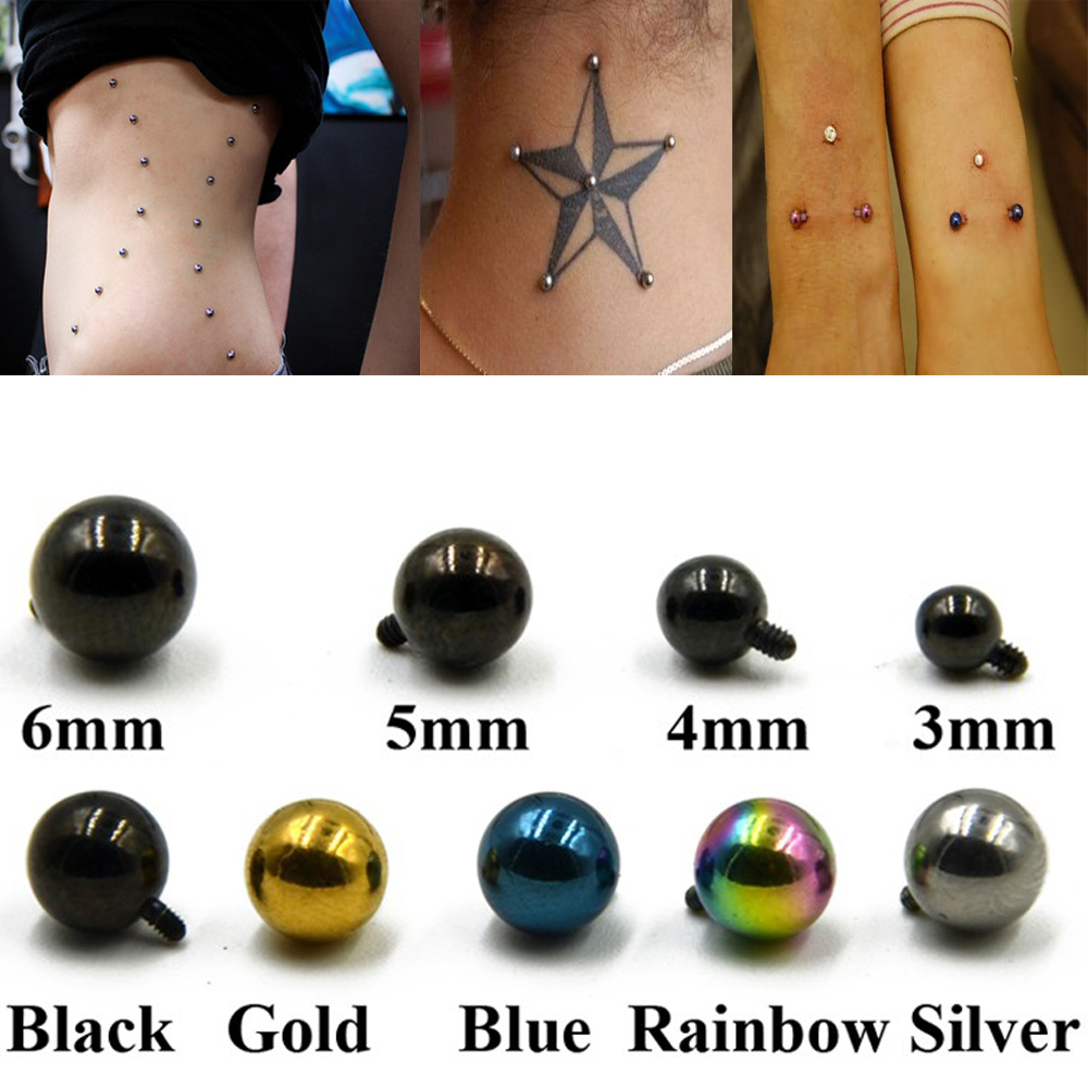1 peça de aço cirúrgico micro  - Body Jewelry Dermal avaliação e preço