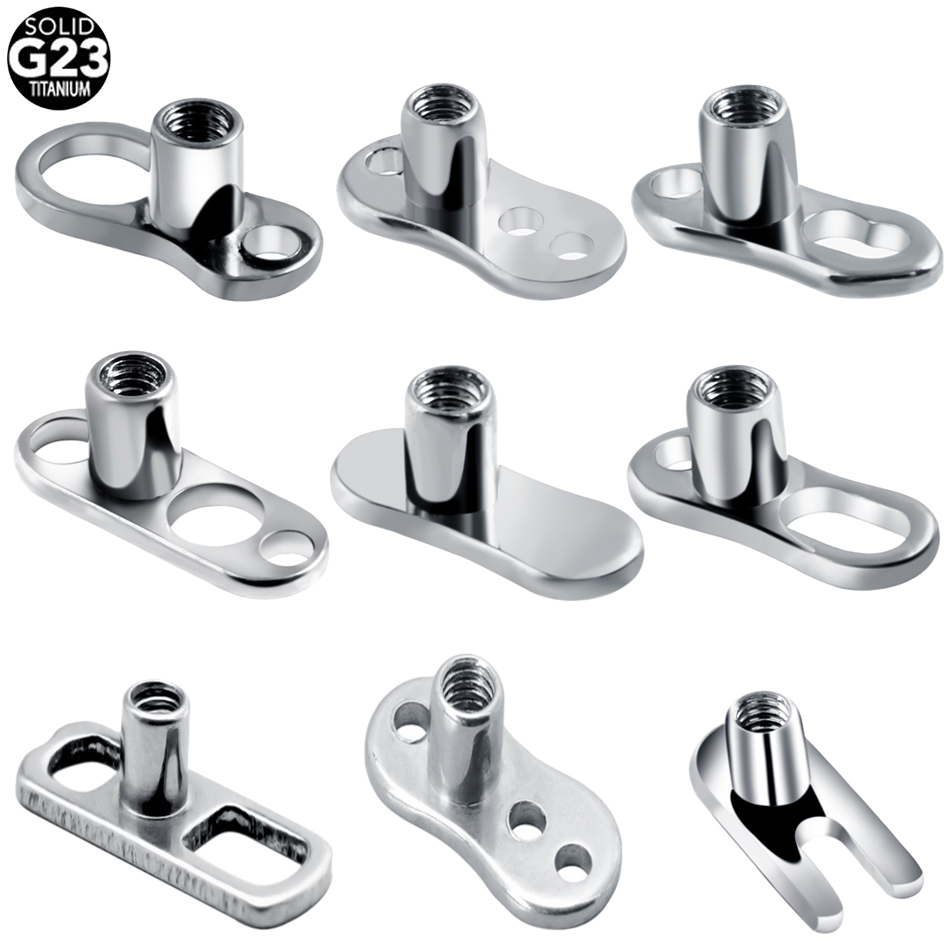 1 peça piercings de titânio g2 - Body Jewelry Dermal avaliação e preço