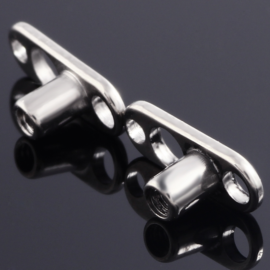1 peça piercings de titânio g2 - Body Jewelry Dermal avaliação e preço