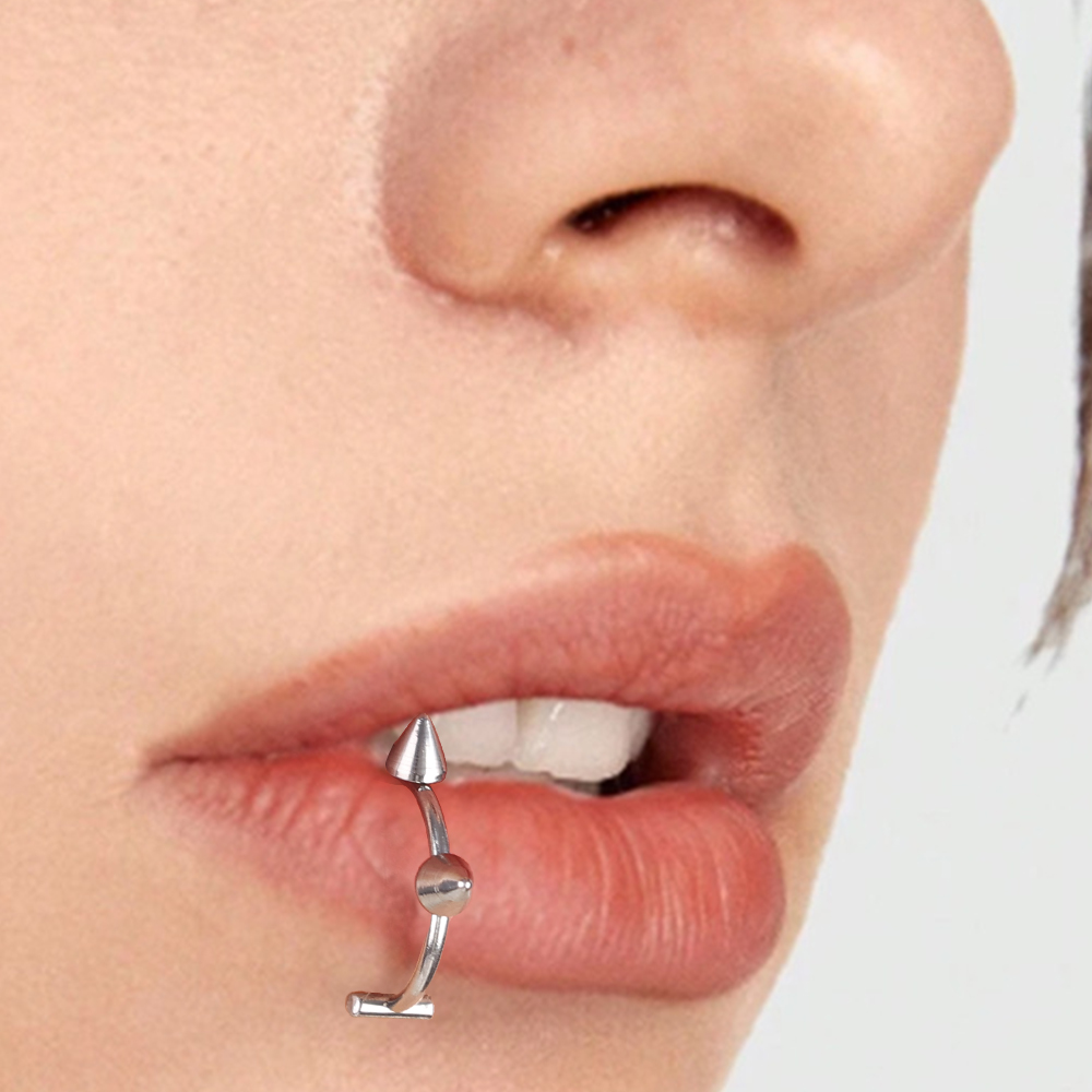 Aço Inoxidável C Em Forma Fake - Body Jewelry Lip Ring avaliação e preço