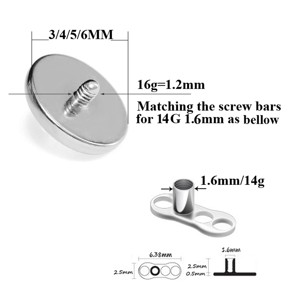 1 peça de aço cirúrgico pino z - Body Jewelry Dermal avaliação e preço