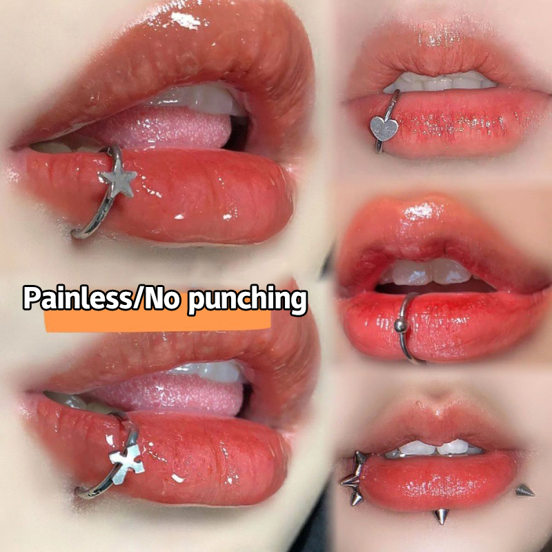 Anel de nariz falso de aço ino - Body Jewelry Lip Ring avaliação e preço