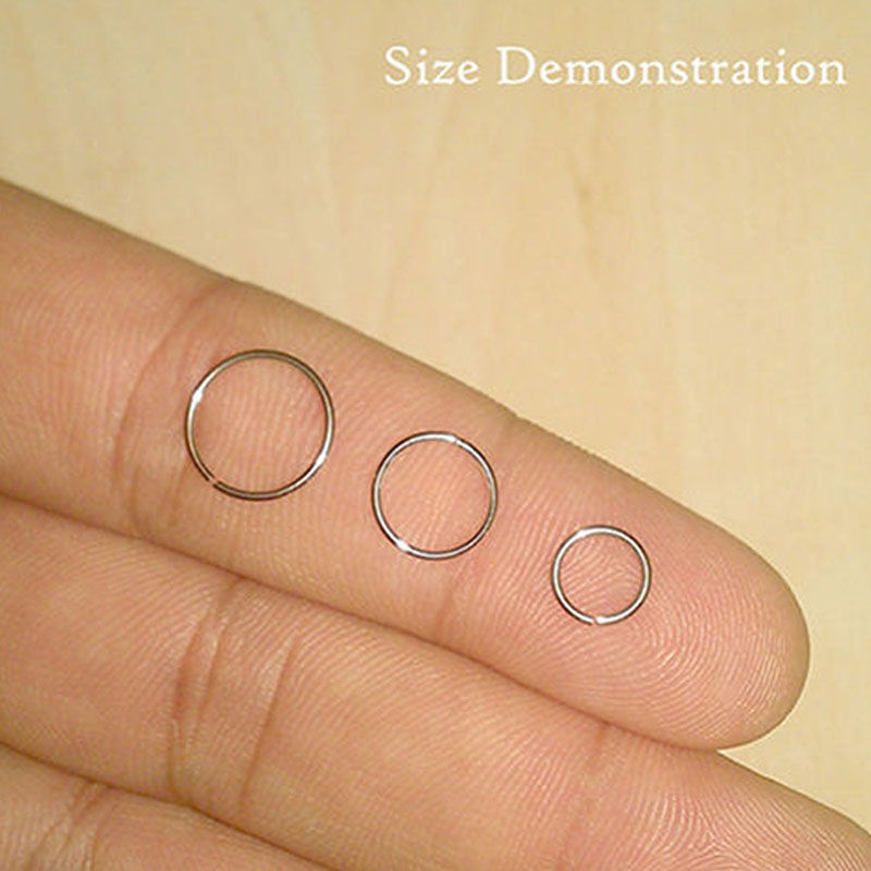 925 anel de prata anel de lábi - Body Jewelry Lip Ring avaliação e preço
