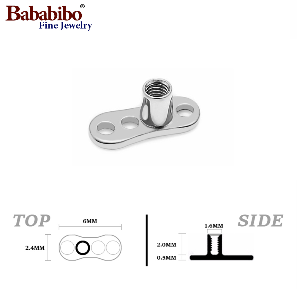 10 peças 14g 2mm /2.5mm g23 ân - Body Jewelry Dermal avaliação e preço