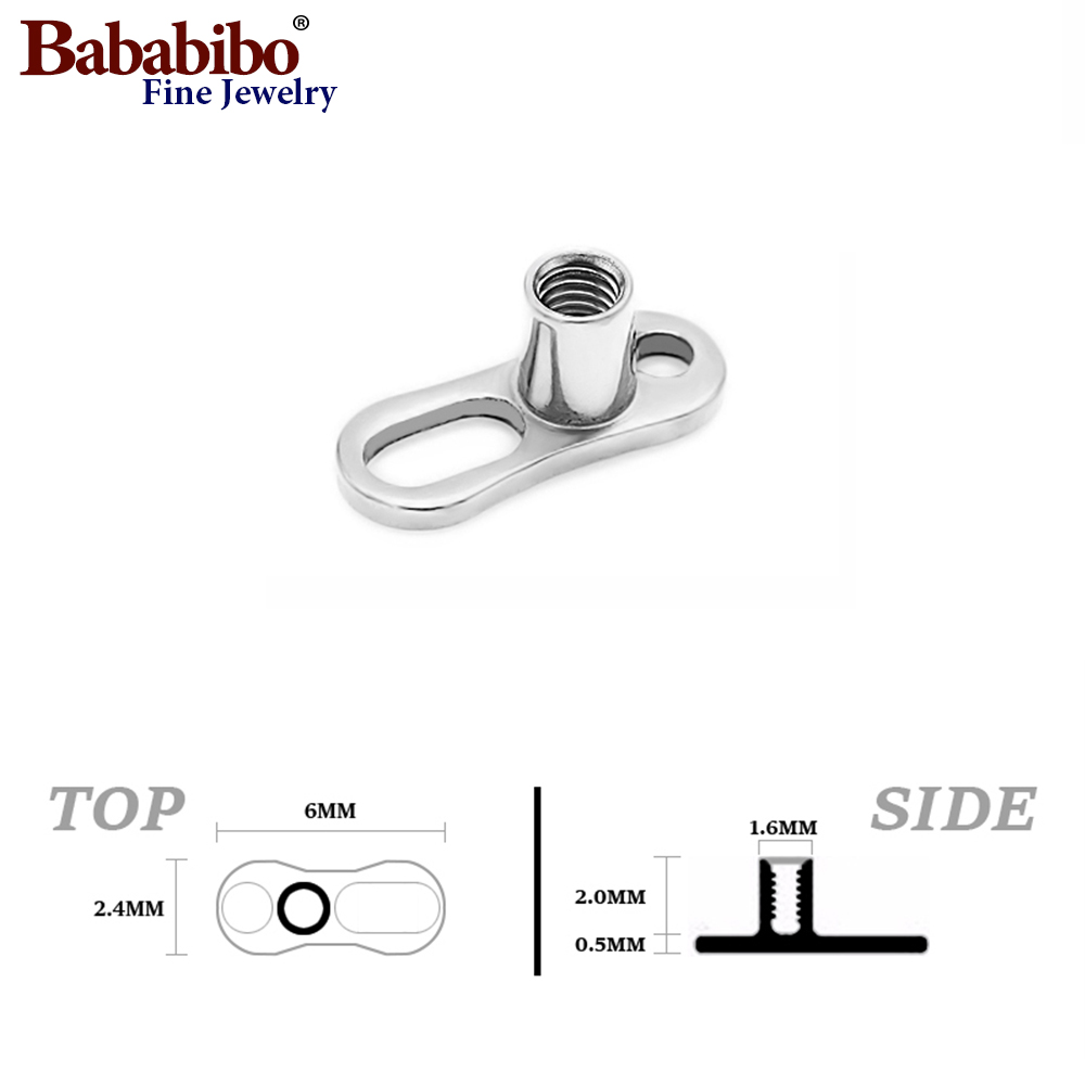 10 peças 14g 2mm /2.5mm g23 ân - Body Jewelry Dermal avaliação e preço