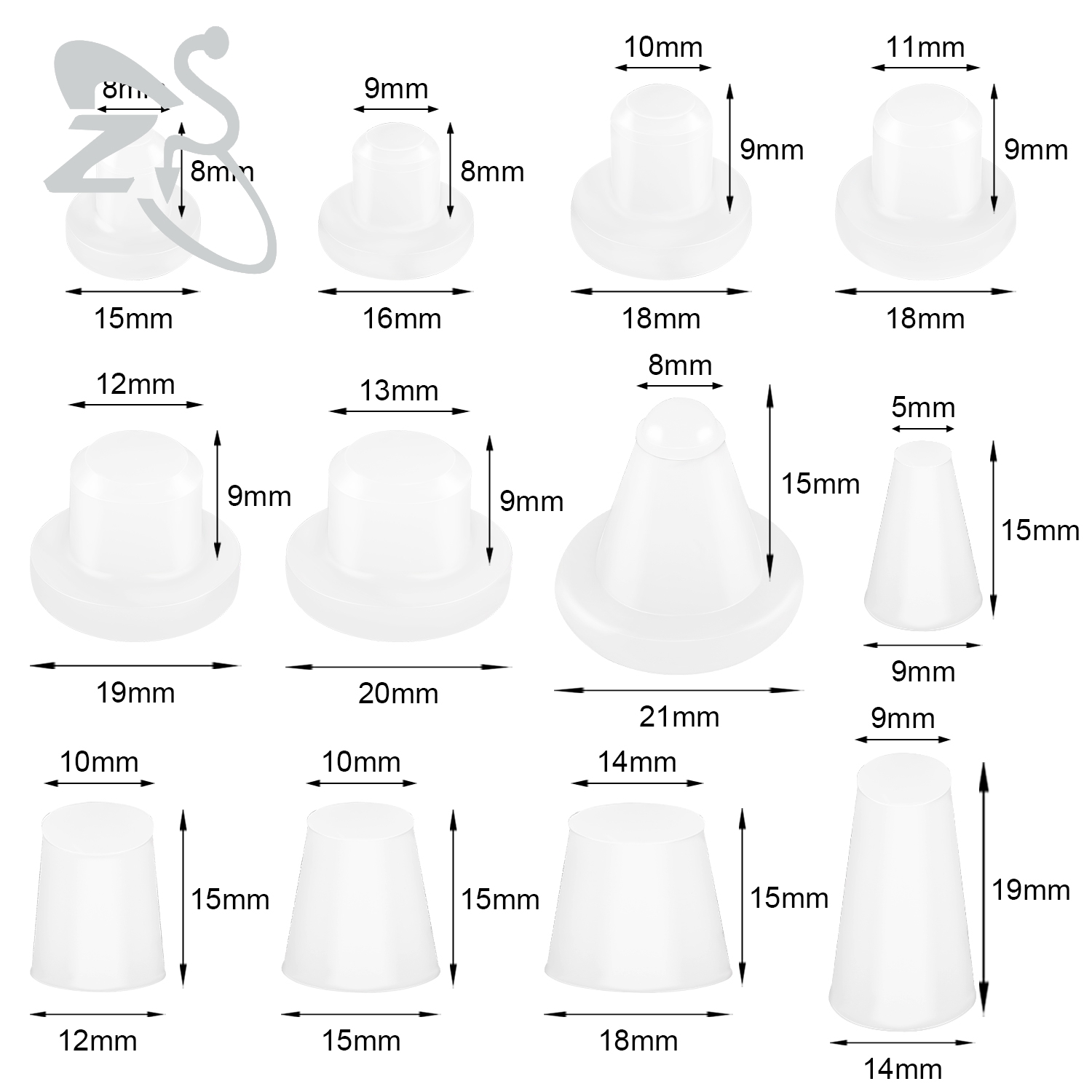 Zs 1pc silicone botão shaper u - Body Jewelry Repair avaliação e preço