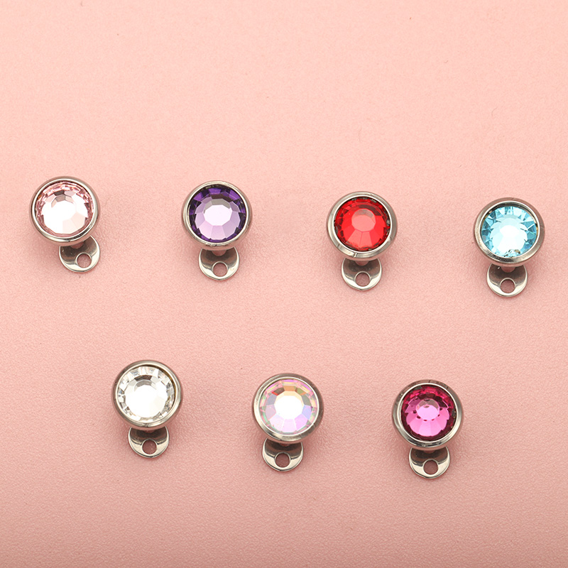 G23 titânio piercing micro bas - Body Jewelry Dermal avaliação e preço