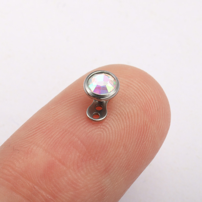G23 titânio piercing micro bas - Body Jewelry Dermal avaliação e preço