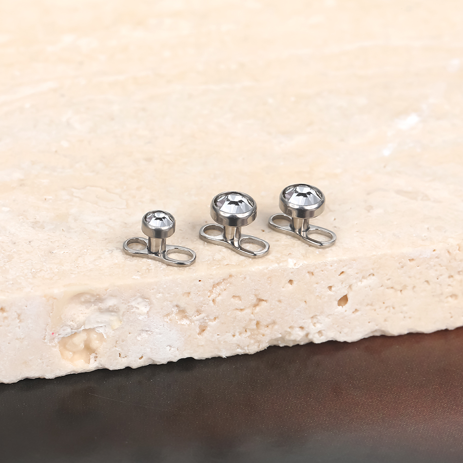 Conjunto de piercings micro dé - Body Jewelry Dermal avaliação e preço