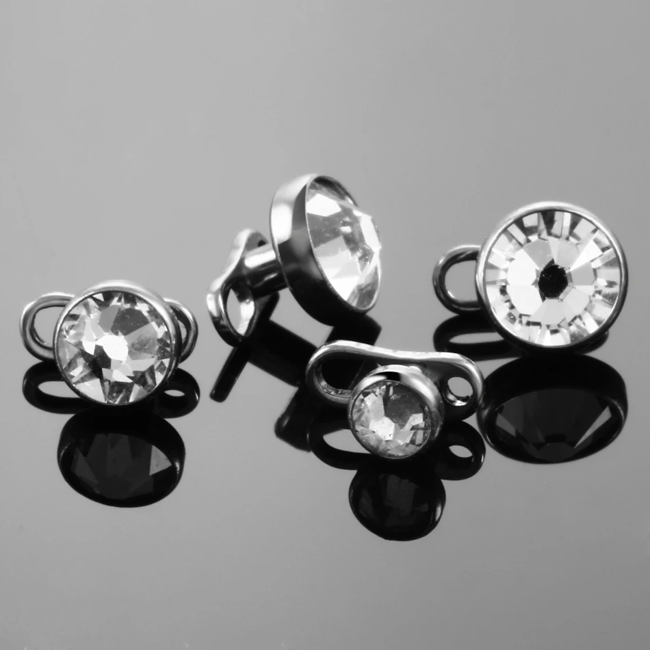 Conjunto de piercings micro dé - Body Jewelry Dermal avaliação e preço