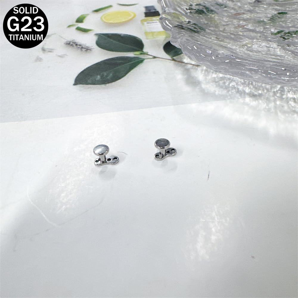 14G disco redondo âncora dérmi - Body Jewelry Dermal avaliação e preço