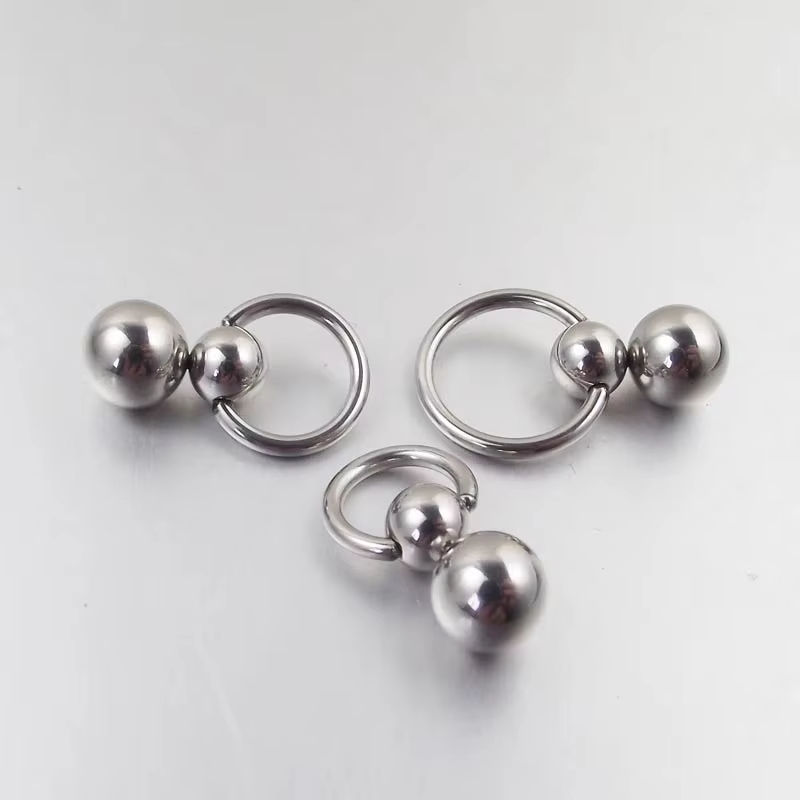 1 pçs de aço inoxidável bola d - Nipple Bar Curved avaliação e preço