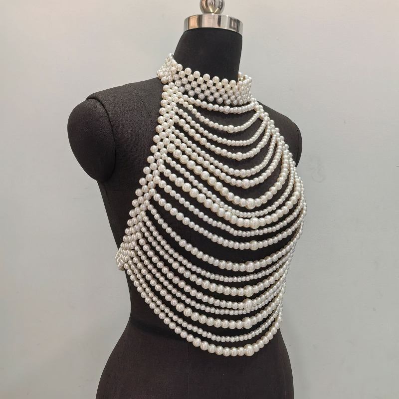 Corrente de peito com contas e - Body Jewelry High Quality avaliação e preço
