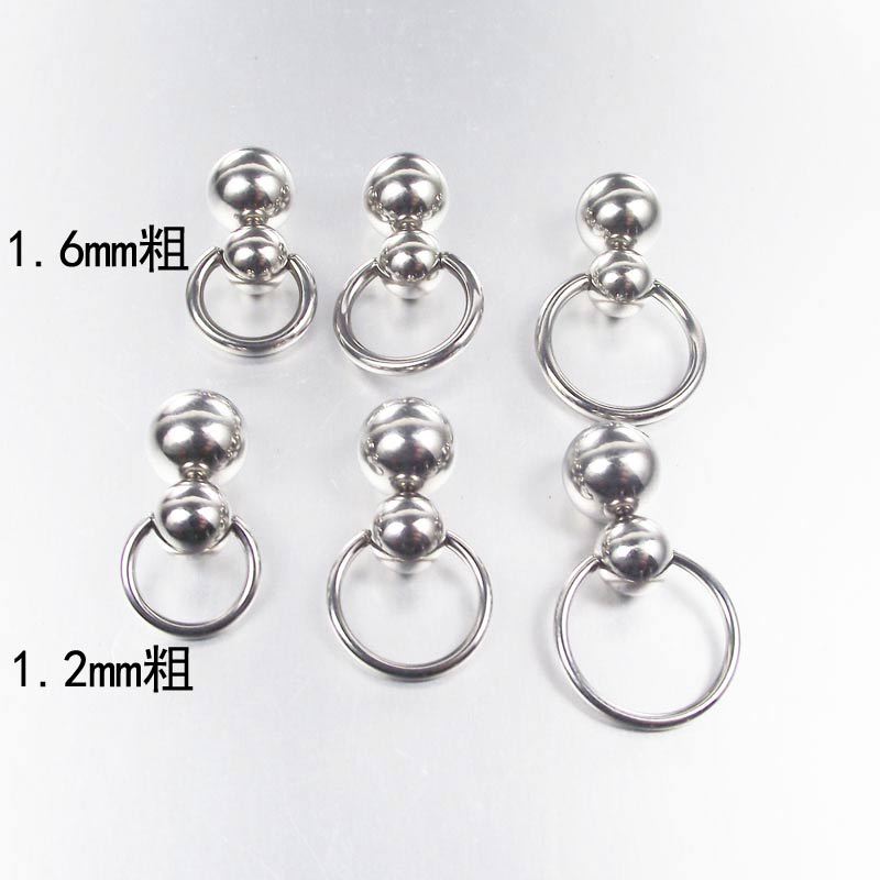 Aço inoxidável bola dupla cucú - Nipple Bar Curved avaliação e preço