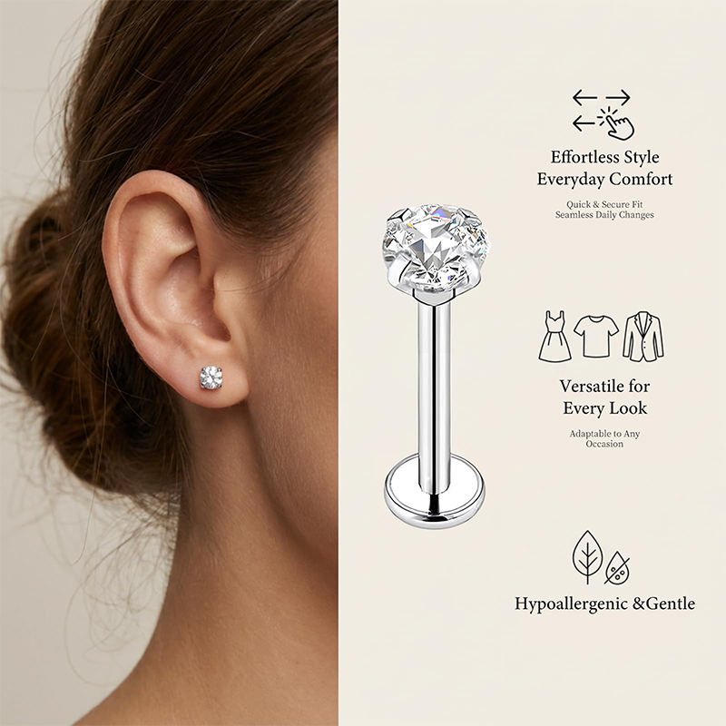 Piercings Cirúrgicos de Aço In - Body Jewelry Lip Ring avaliação e preço